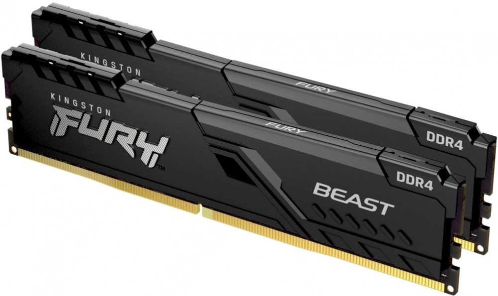 Модуль памяти DDR4 16Gb (2x8Gb Kit) Kingston 3200 Fury Beast KF432C16BBK2/16