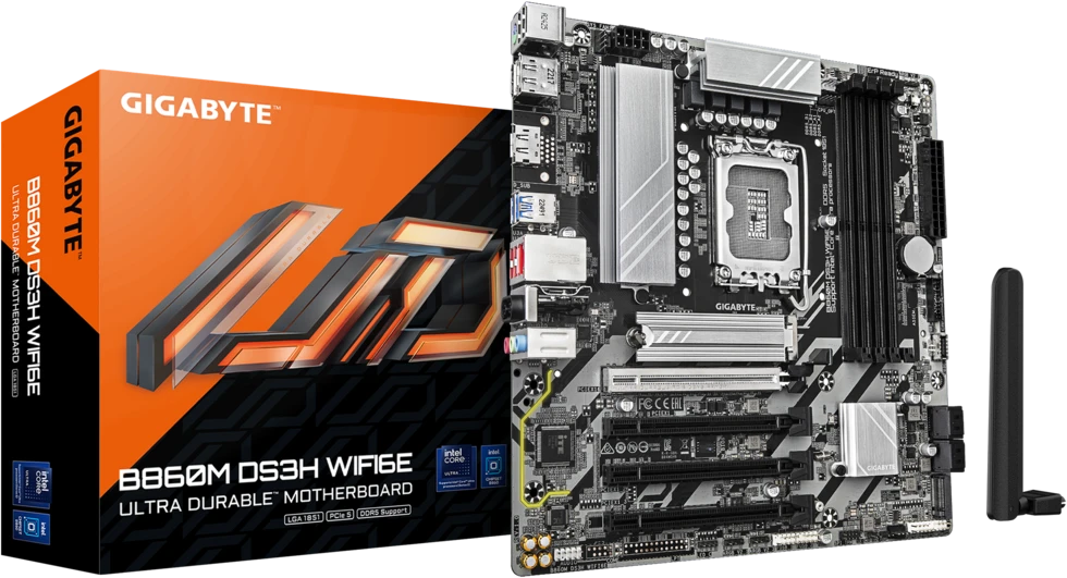 Материнская плата 1851 Gigabyte B860M DS3H WIFI6E