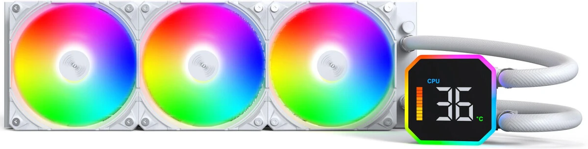 Водяное охлаждение Montech HyperFlow Digital 360 White