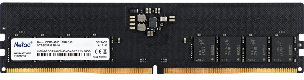 Модуль памяти DDR5 16Gb Netac 5600 NTBSD5P56SP-16