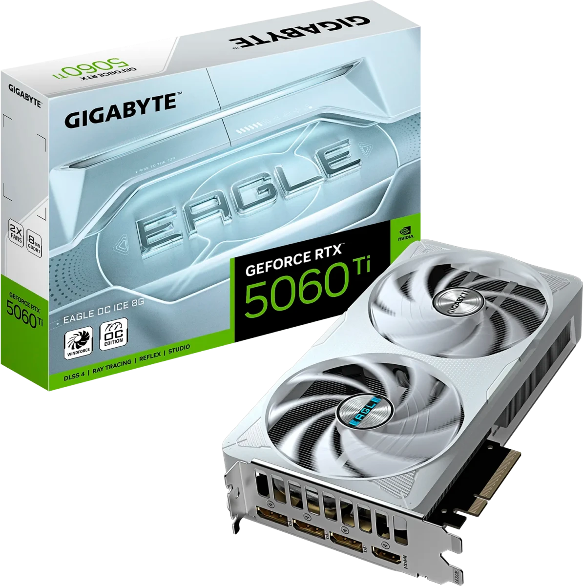 Видеокарта GeForce RTX 5060Ti 8Gb Gigabyte GV-N506TEAGLEOC ICE-8GD