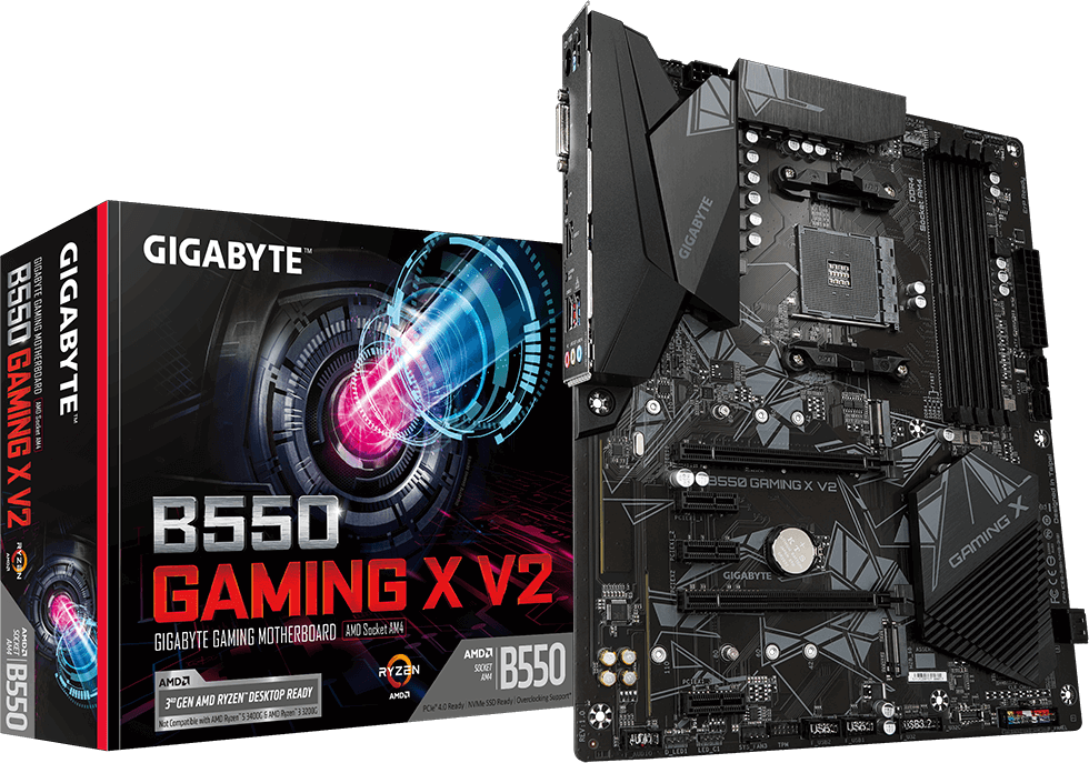 Материнская плата AM4 Gigabyte B550 Gaming X V2 OEM