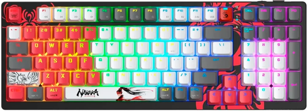 Клавиатура A4tech Bloody WS98 Naraka Black/Red