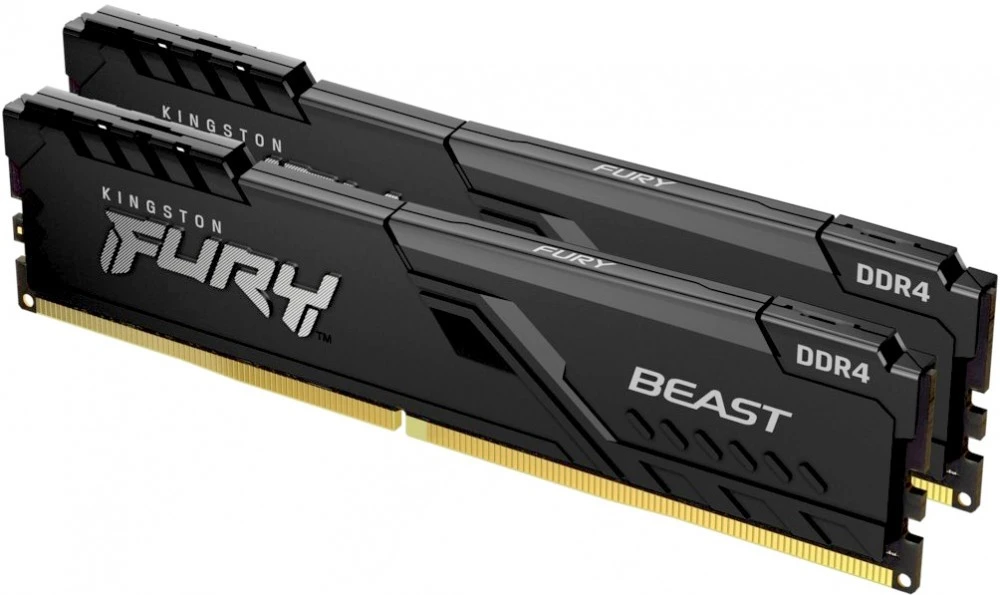 Модуль памяти DDR4 8Gb (2x4Gb Kit) Kingston 3200 Fury Beast KF432C16BBK2/8