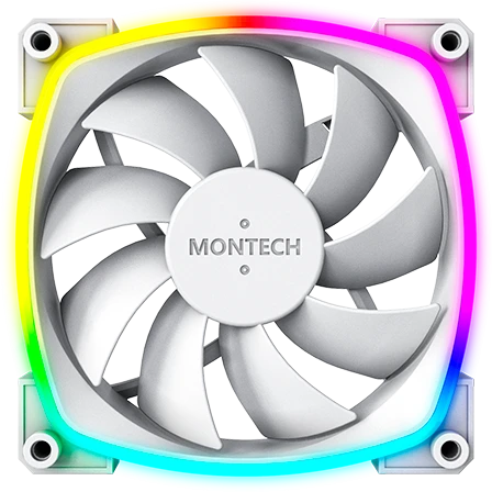 Вентилятор для корпуса 120mm Montech AX120 PWM White
