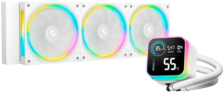 Водяное охлаждение DeepCool LQ360 Ultra WH ARGB