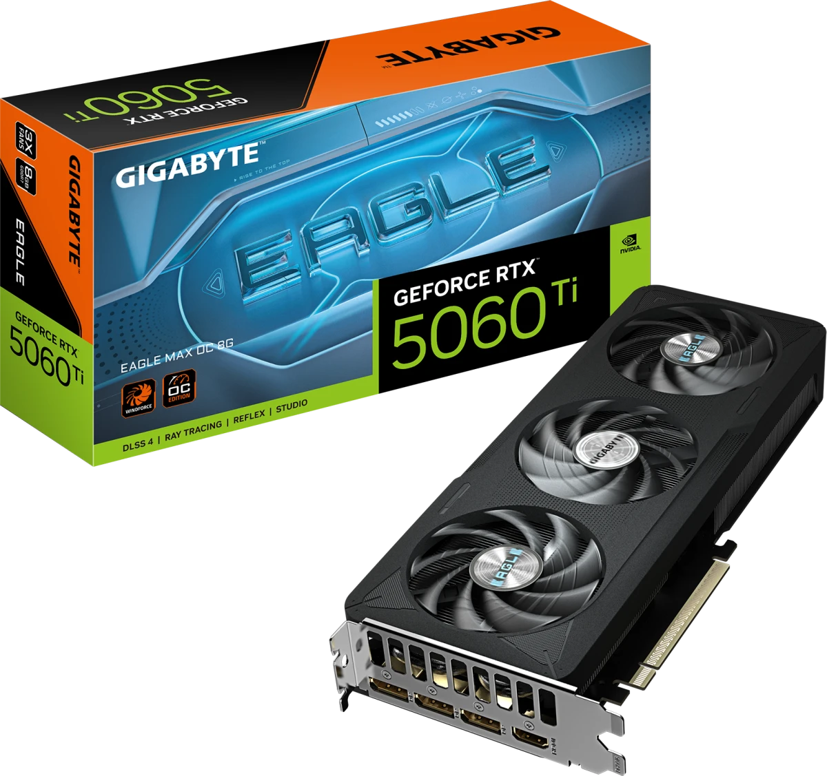 Видеокарта GeForce RTX 5060Ti 8Gb Gigabyte GV-N506TEAGLEMAX OC-8GD