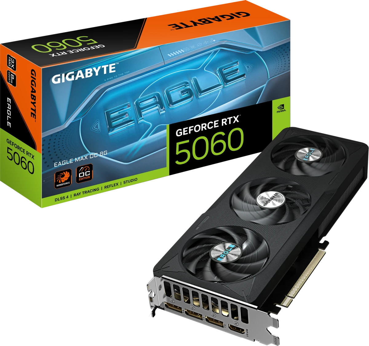 Видеокарта GeForce RTX 5060 8Gb Gigabyte GV-N5060EAGLEMAX OC-8GD