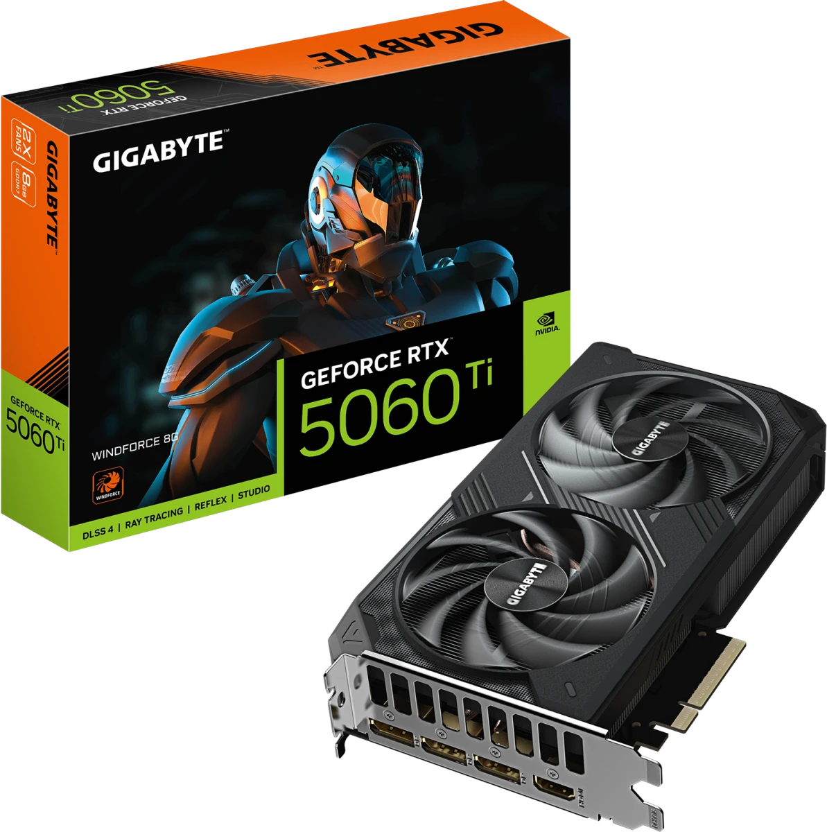 Видеокарта GeForce RTX 5060Ti 8Gb Gigabyte GV-N506TWF2-8GD