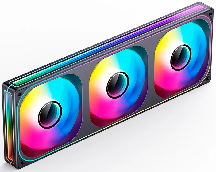 Вентилятор для корпуса 120mm Jonsbo ZB-360B (3 in 1) Black