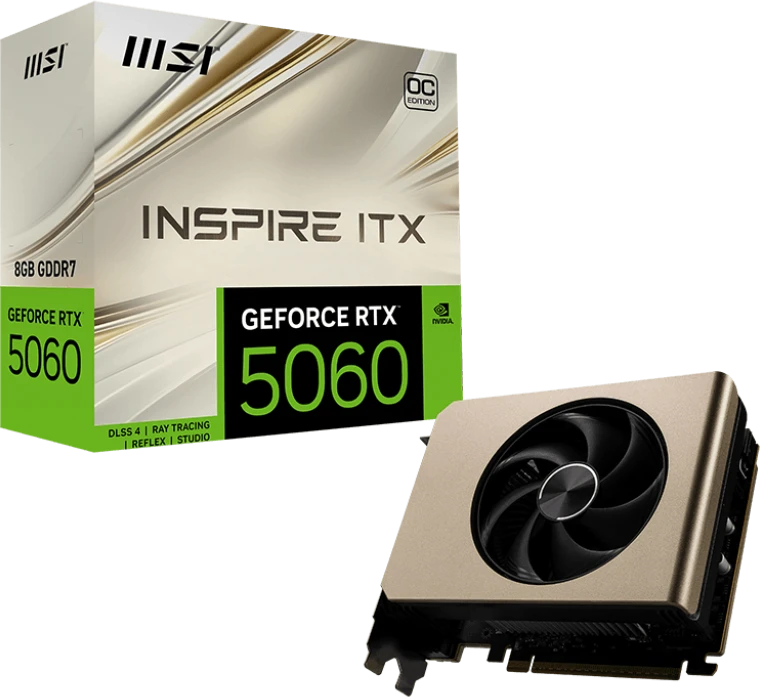 Видеокарта GeForce RTX 5060 8Gb MSI Inspire ITX OC
