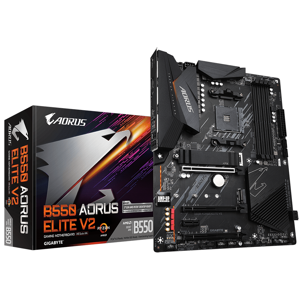 Материнская плата AM4 Gigabyte B550 Aorus Elite V2