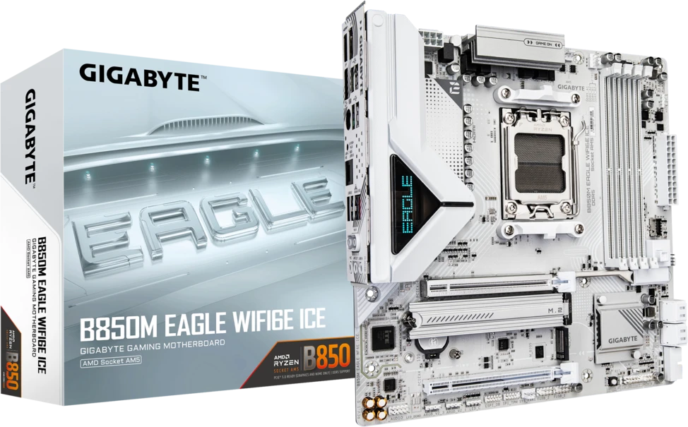 Материнская плата AM5 Gigabyte B850M Eagle WIFI6E ICE