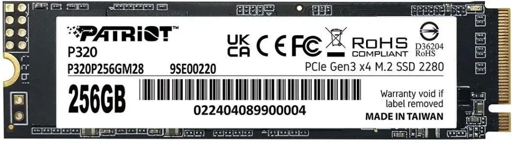 Накопитель SSD M2 256Gb Patriot P320P256GM28
