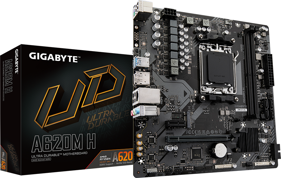 Материнская плата AM5 Gigabyte A620M H