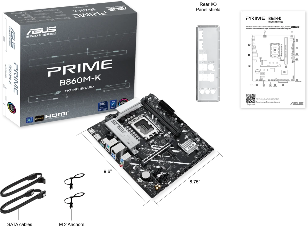 Материнская плата AM5 Asus B860M-K Prime