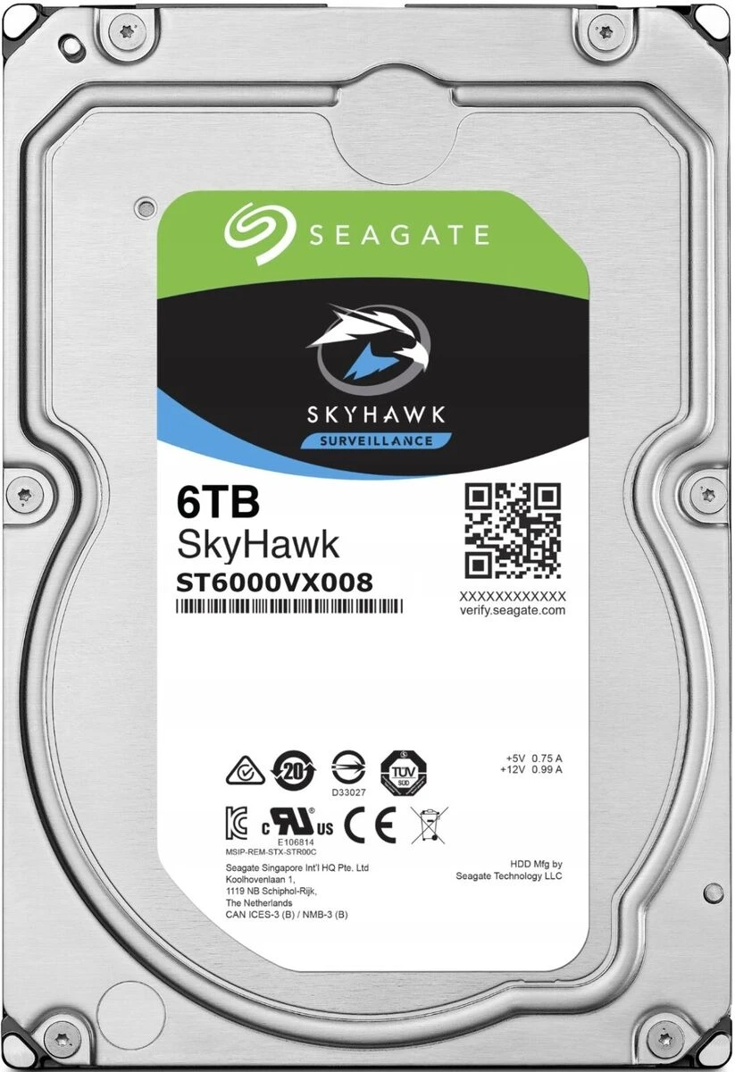 Жесткий диск 6000Gb Seagate SkyHawk ST6000VX008