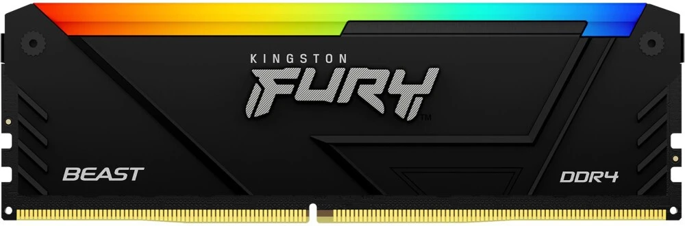 Модуль памяти DDR4 16Gb Kingston 3600 Fury Beast RGB KF436C18BB2A/16