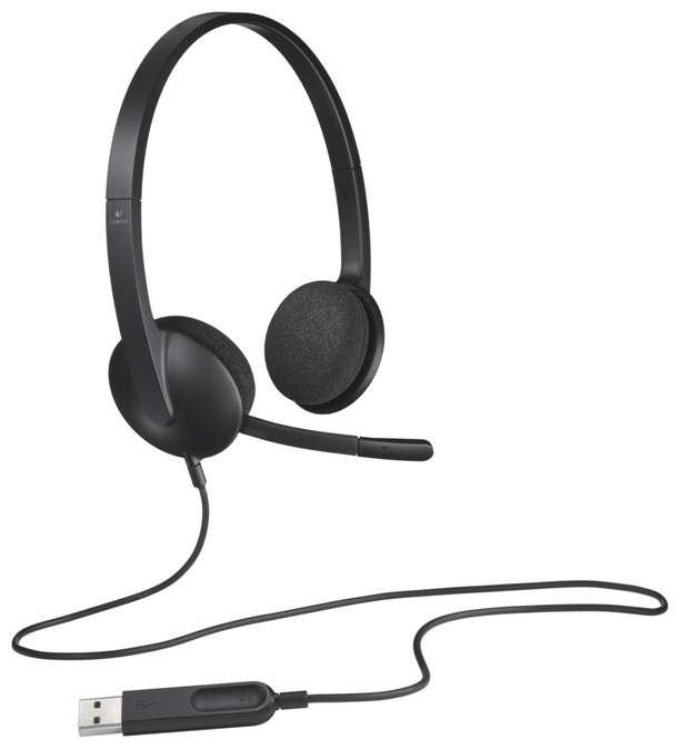 Наушники с микрофоном Logitech PC Headset H340 USB (981-000475/981-000509)