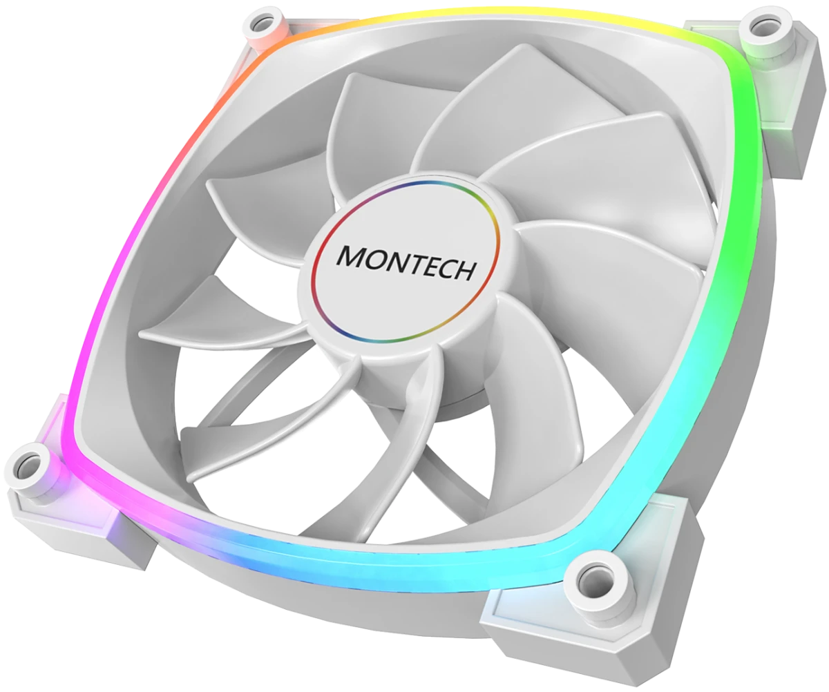 Вентилятор для корпуса 120mm Montech RX120 PWM Reverse White