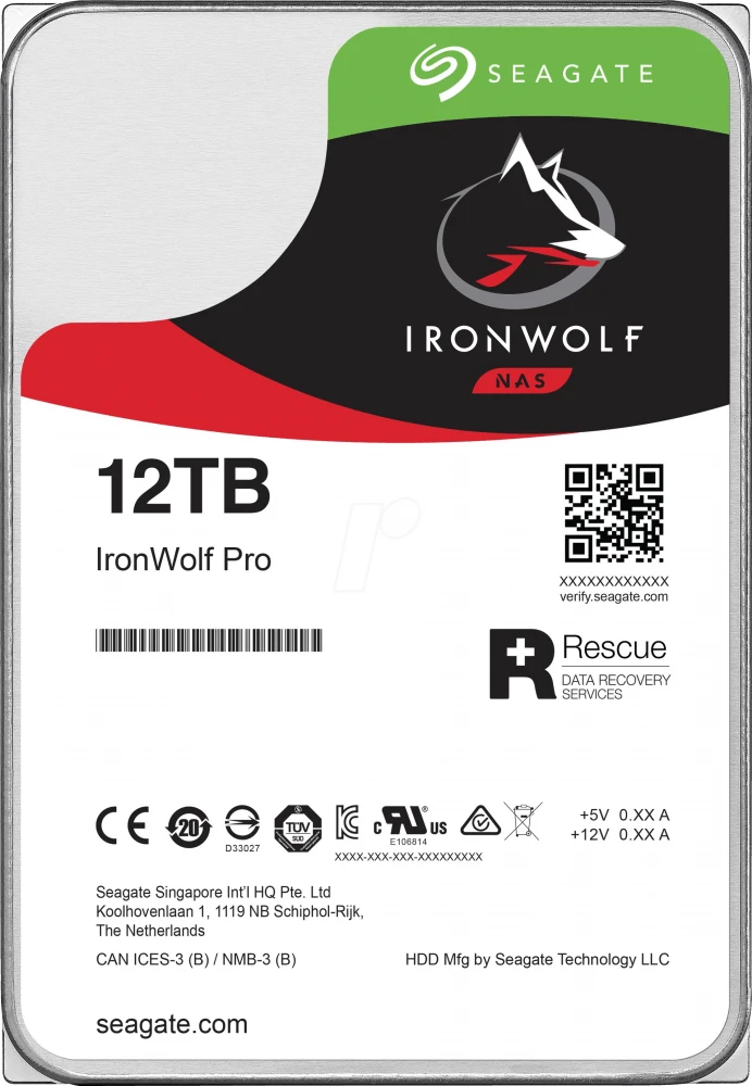 Жесткий диск 12Tb Seagate Ironwolf Pro ST12000NE0008
