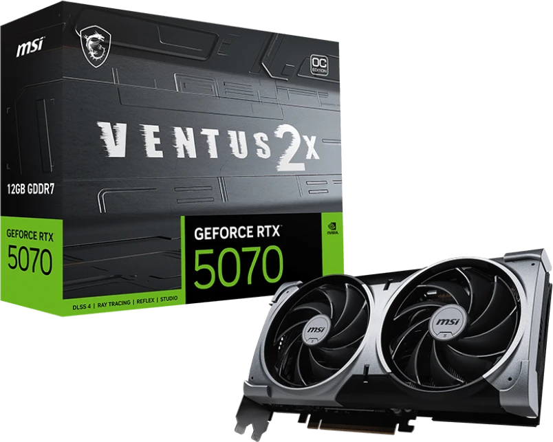 Видеокарта GeForce RTX 5070 12Gb MSI Ventus 2X OC