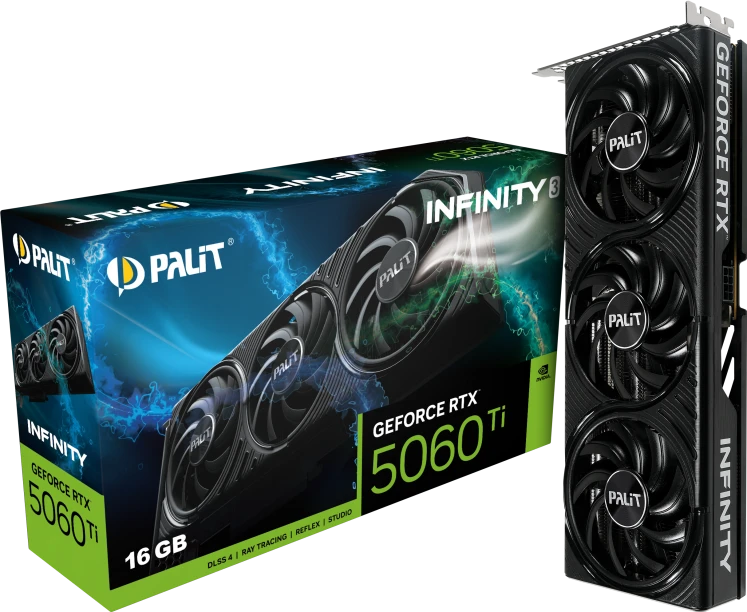 Видеокарта GeForce RTX 5060Ti 16Gb Palit Infinity 3 NE7506T019T1-GB2061S