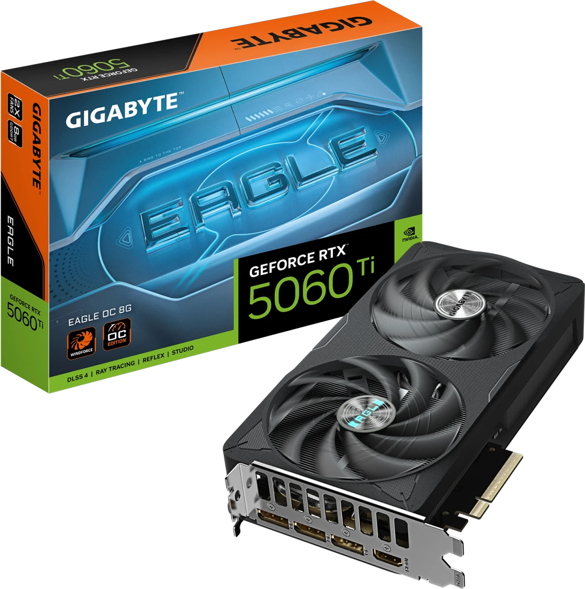 Видеокарта GeForce RTX 5060Ti 8Gb Gigabyte GV-N506TEAGLE OC-8GD