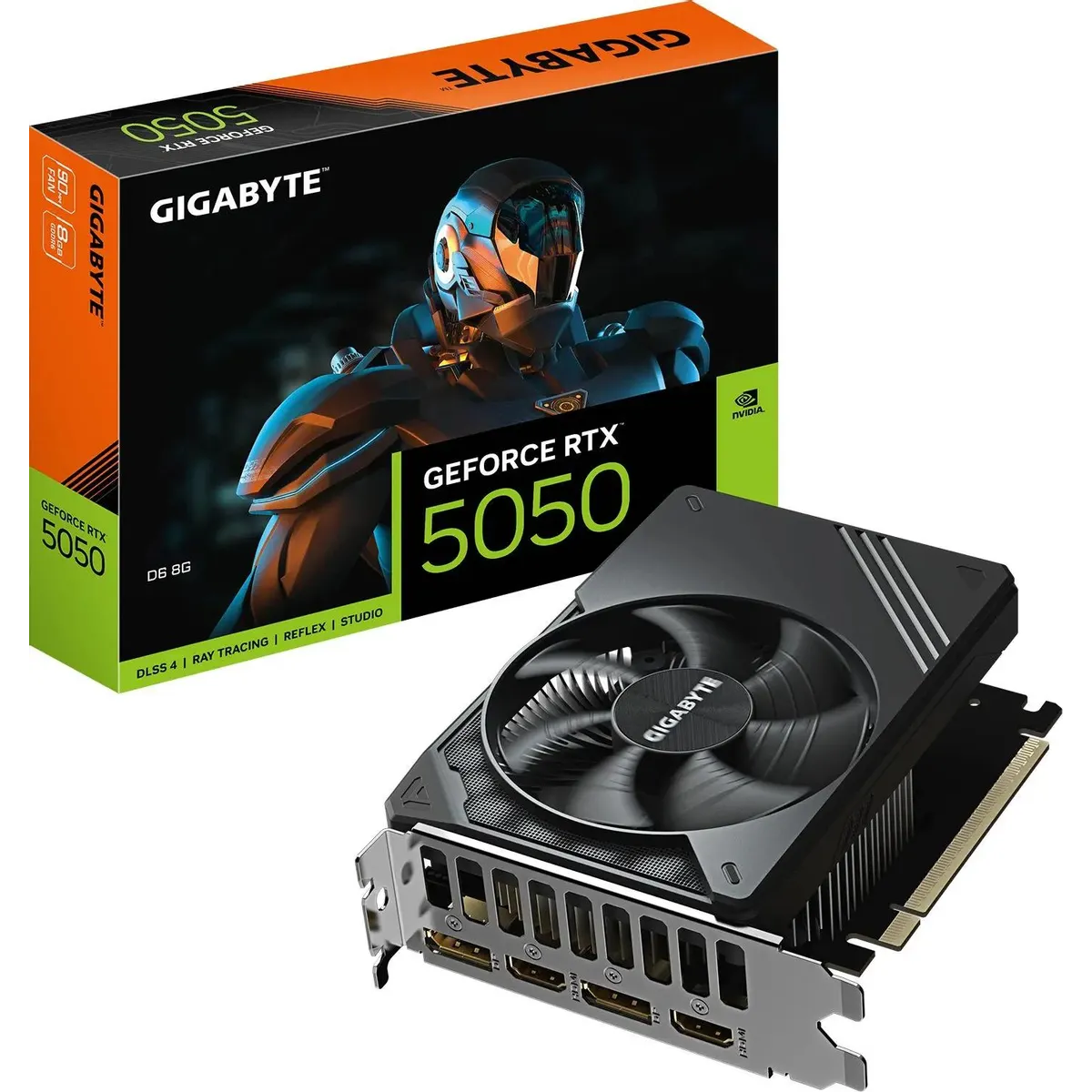 Видеокарта GeForce RTX 5050 8Gb Gigabyte GV-N5050D6-8GD