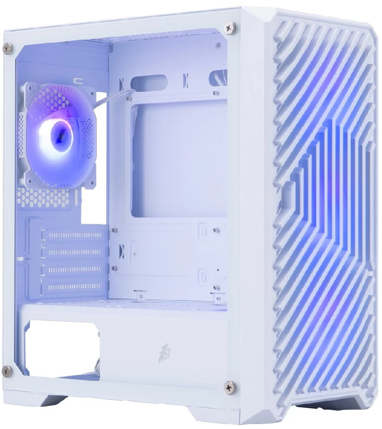 Корпус 1stPlayer Trilobite T5 ARGB White T5-WH-4F7-W