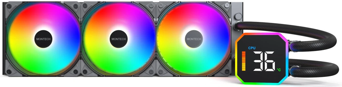 Водяное охлаждение Montech HyperFlow Digital 360 Black